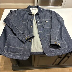 Dickies dark rinse rigid denim chore jacket XL